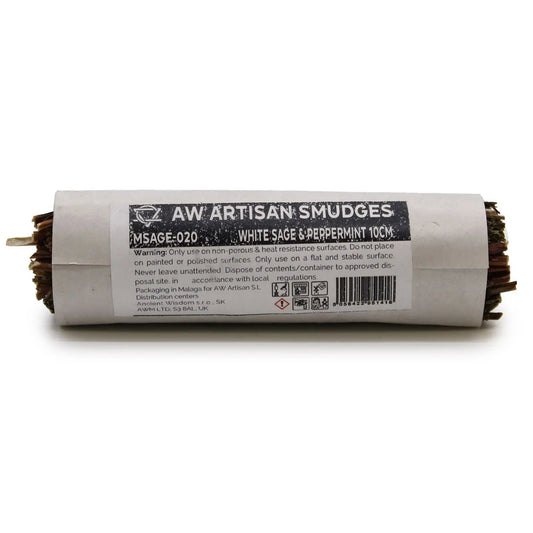 Smudge Stick - White Sage & Peppermint 10cm - Ninja Aromatherapy