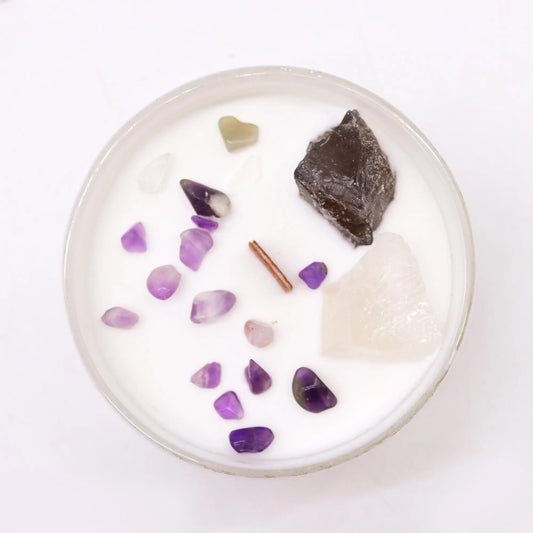 Chakra Crystal Candles - Crown Chakra Ninja Aromatherapy