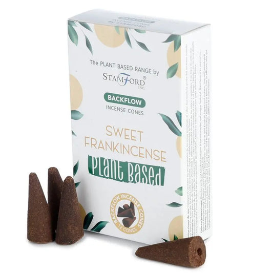 Plant Based Backflow Incense Cones - Sweet Frankincense by Ninja Aromatherapy incense cones for aromatherapy.