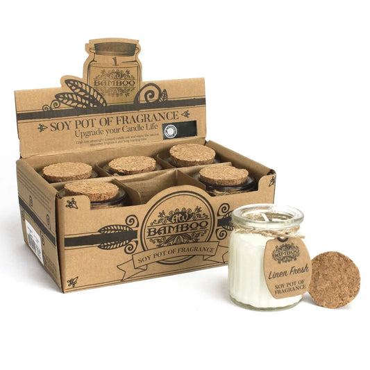 Linen Fresh Soy Pot of Fragrance Candles Ninja Aromatherapy