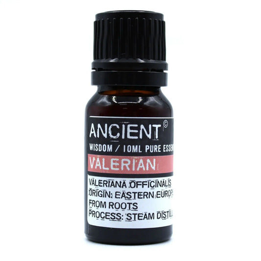 Valerian Essential Oil 10ml Amber Glass Bottle with Built-In Drop Reducer – Relaxation and Restful Sleep