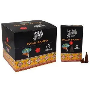 Tribal Soul Backflow Incense Cones - Palo Santo by Ninja Aromatherapy incense cones for aromatherapy.