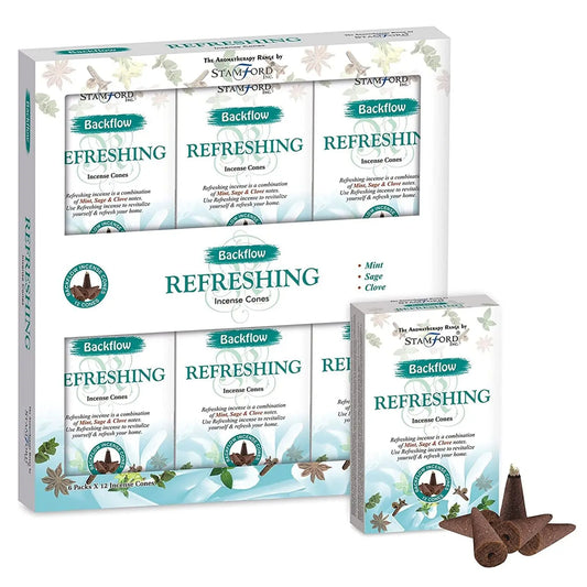 Aromatherapy Backflow Cones - Refreshing by Ninja Aromatherapy incense cones for aromatherapy.
