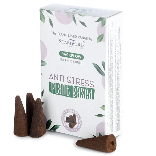Plant Based Backflow Incense Cones - Anti Stress by Ninja Aromatherapy incense cones for aromatherapy.