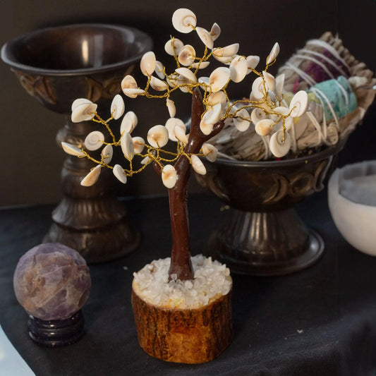 Lrg Gomati Chakra Circle Stone Tree - (60 stones) Ninja Aromatherapy