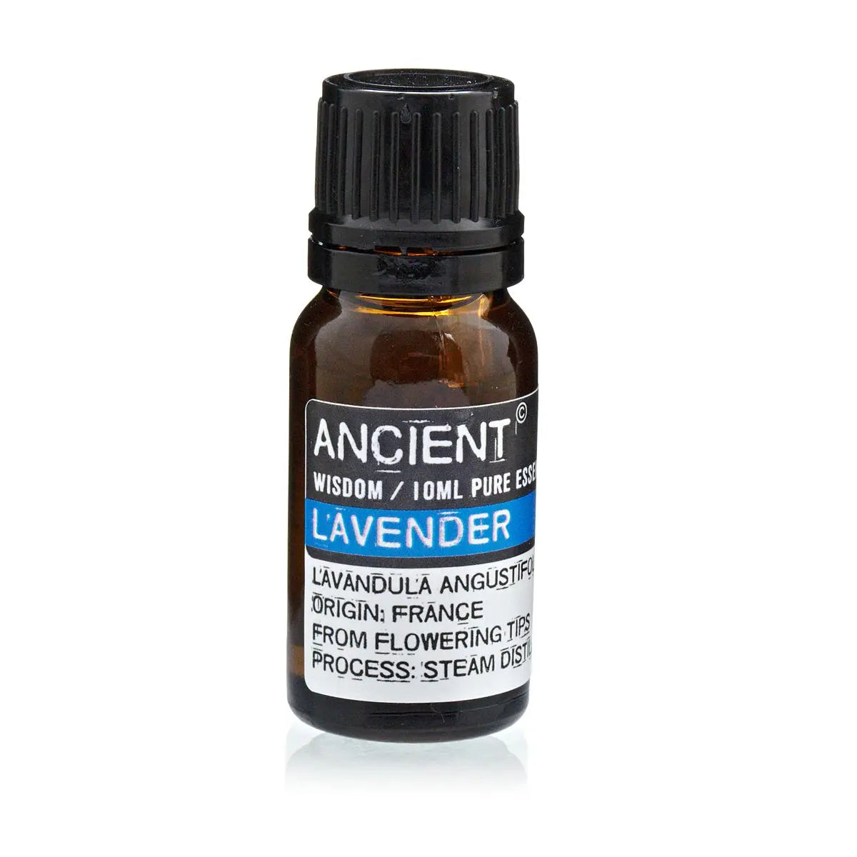 Lavender Essential Oil 10ml Amber Glass Bottle with Built-In Drop Reducer – Calming and Relaxing Aromatherapy Oil