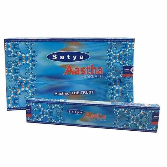 Nag Champa Aastha Incense - 15g packs incense sticks for meditation and aromatherapy