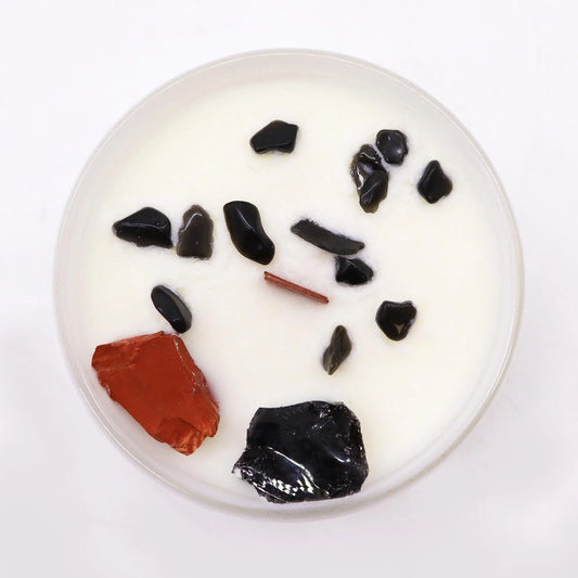 Chakra Crystal Candles - Root Chakra Ninja Aromatherapy