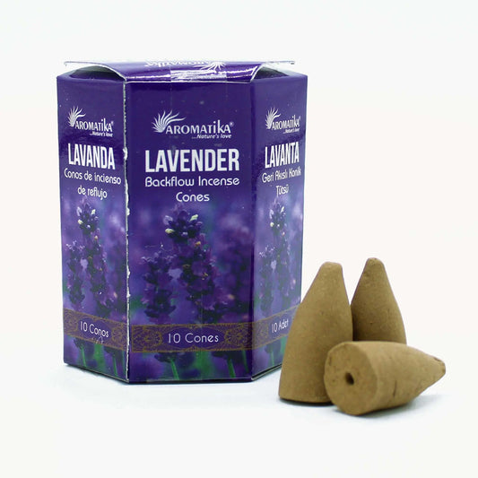 Pack of 10 Masala Backflow Incense - Lavender Ninja Aromatherapy