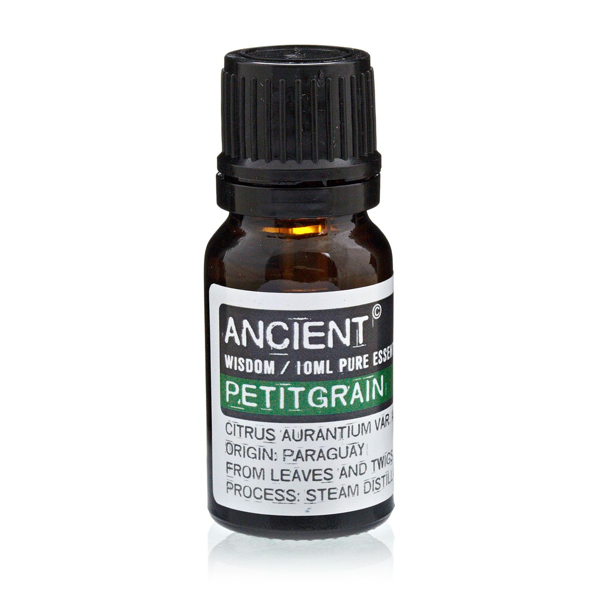 Petitgrain Essential Oil 10ml Amber Glass Bottle with Built-In Drop Reducer – Fresh, Calming and Uplifting