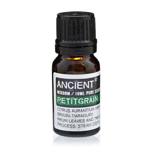 Petitgrain Essential Oil 10ml Amber Glass Bottle with Built-In Drop Reducer – Fresh, Calming and Uplifting