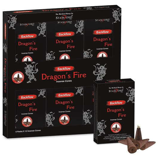 Mythical Backflow Cones - Dragon Fire by Ninja Aromatherapy incense cones for aromatherapy.