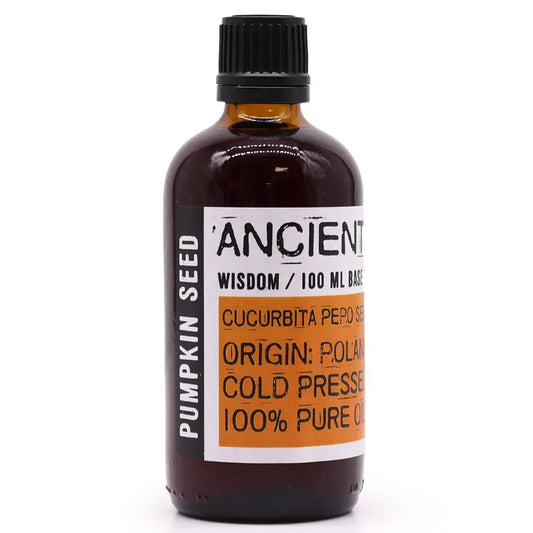 Pumpkin Seed Oil carrier oil 100ml - pure natural base oil for aromatherapy, massage and skincare