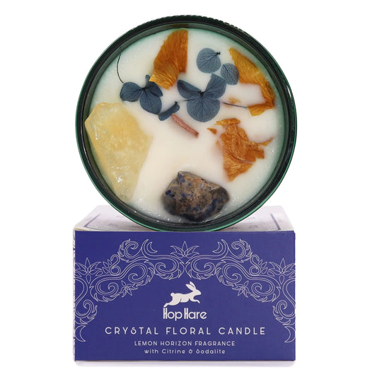 Hop Hare Crystal Magic Flower Candle - The Sun Hop Hare Crystal Magic Flower Candles from China with essential oils soy wax