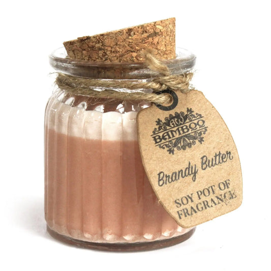Brandy Butter Soy Pot of Fragrance Candles Soy Pot of Fragrance Candle from China with essential oils soy wax candle