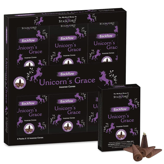 Mythical Backflow Cones - Unicorn Grace by Ninja Aromatherapy incense cones for aromatherapy.