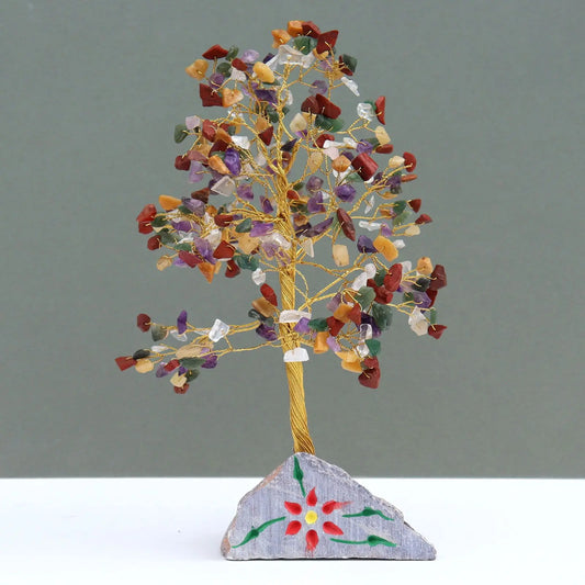Multi-gem - 320 Stone gemstone tree handmade in India for home decor and healing.