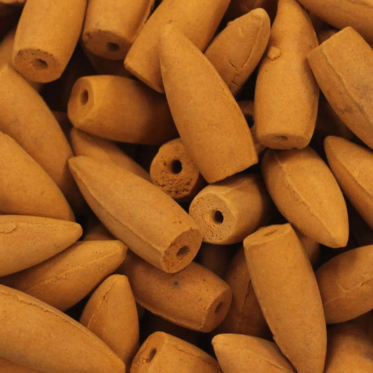 Back Flow Incense Cones - Amber  (approx 225 pcs) 500g by Ninja Aromatherapy incense cones for aromatherapy.