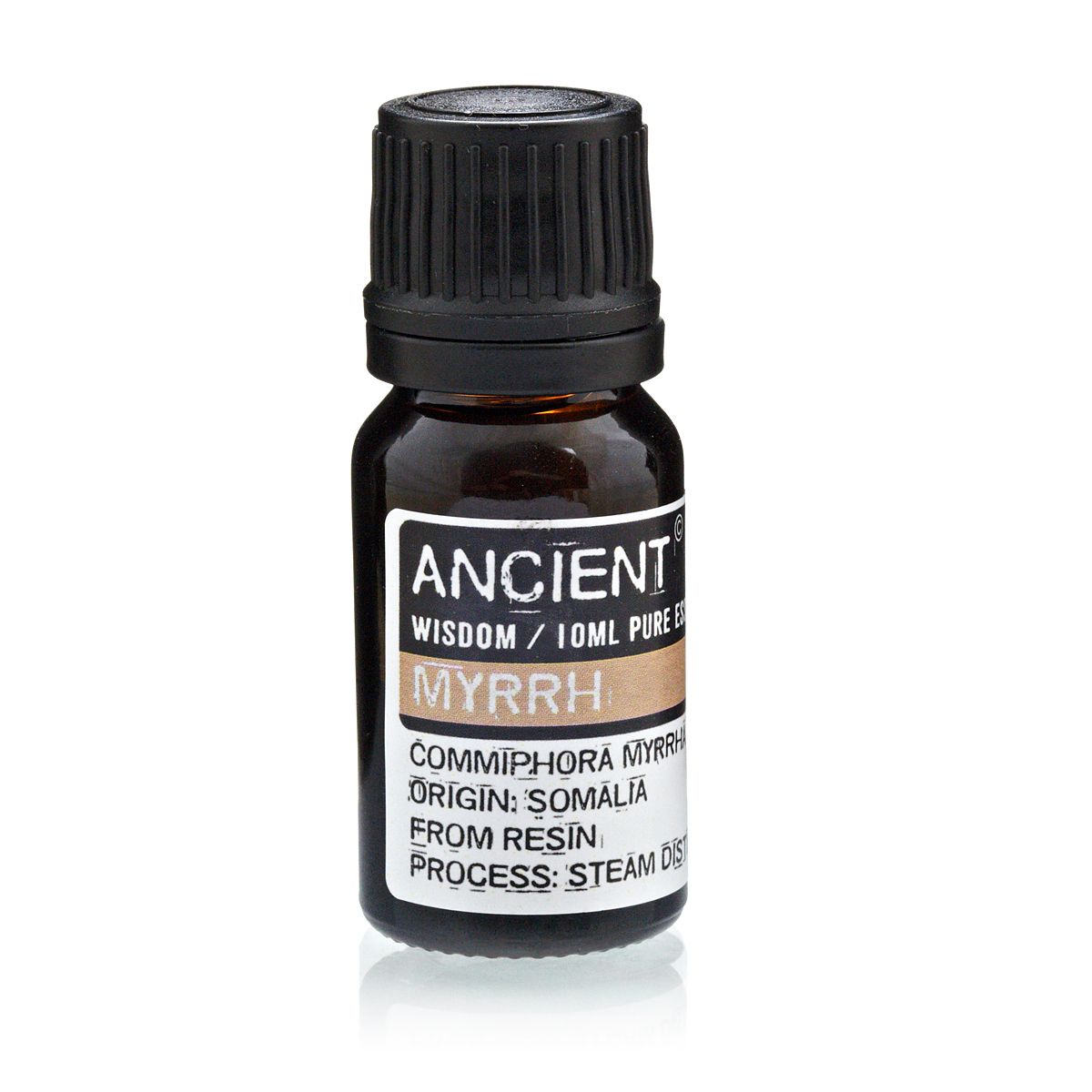 Myrrh Essential Oil 10ml Amber Glass Bottle with Built-In Drop Reducer – Ancient Healing and Skin Care
