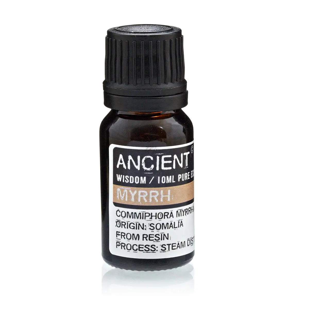 Myrrh Essential Oil 10ml Amber Glass Bottle with Built-In Drop Reducer – Ancient Healing and Skin Care