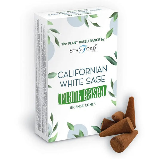 Plant Based Incense Cones - Californian White Sage by Ninja Aromatherapy incense cones for aromatherapy.