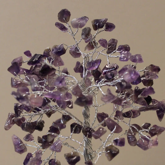 Gemstone Tree with Organite Base - 160 Stone - Amethyst Ninja Aromatherapy