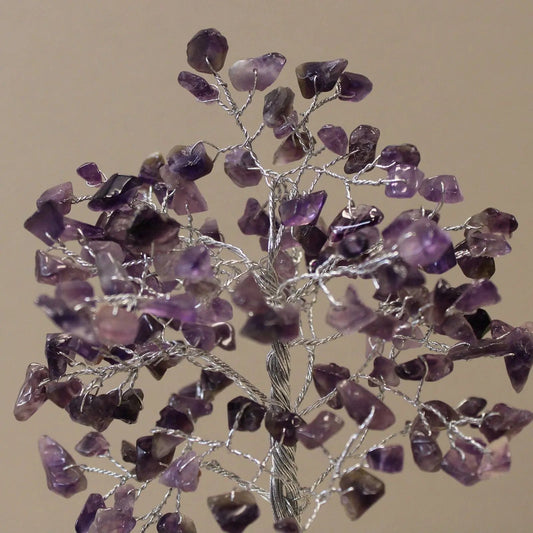 Gemstone Tree with Organite Base - 160 Stone - Amethyst Ninja Aromatherapy