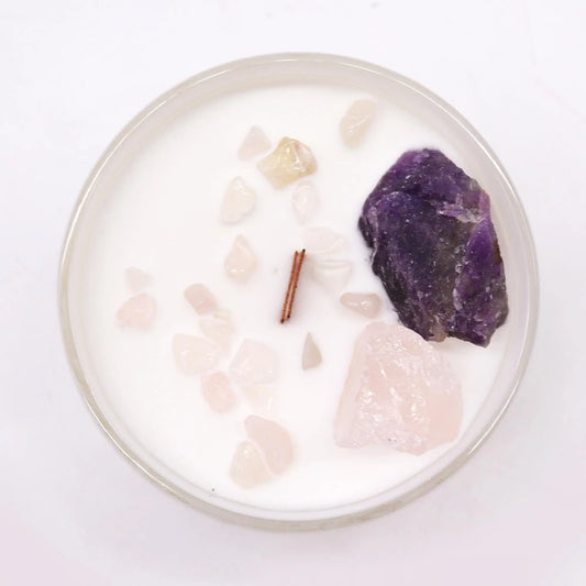 Chakra Crystal Candles - Third Eye Chakra Ninja Aromatherapy