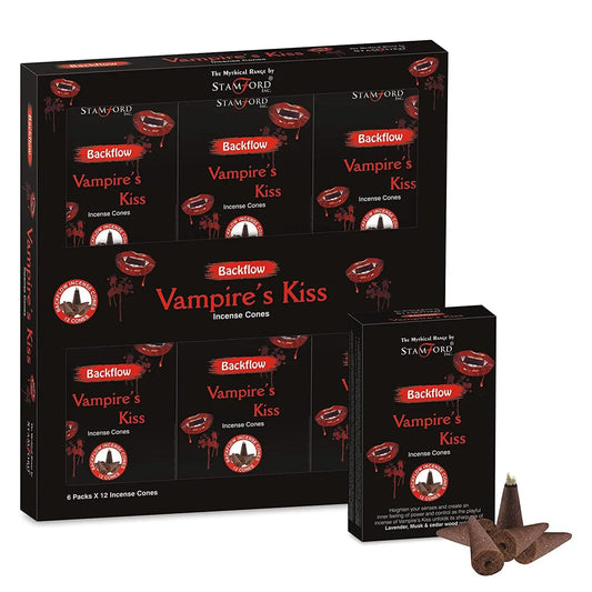 Mythical Backflow Cones - Vampire Kiss by Ninja Aromatherapy incense cones for aromatherapy.