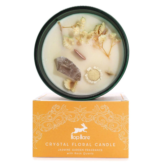 Hop Hare Crystal Magic Flower Candle - The Lion Hop Hare Crystal Magic Flower Candles from China with essential oils soy wax