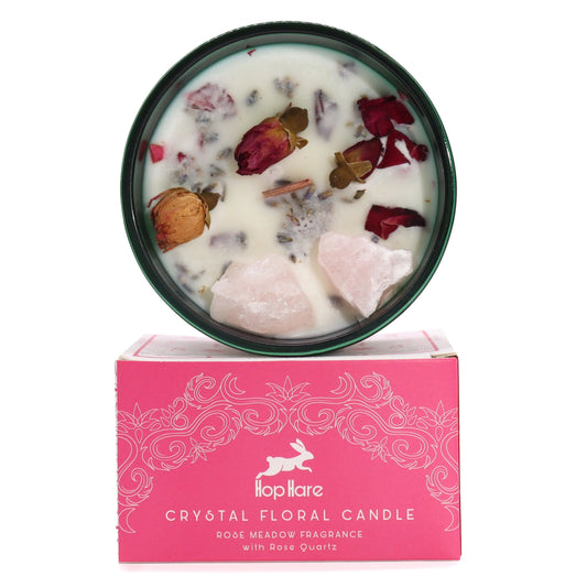Hop Hare Crystal Magic Flower Candle - The Lovers Hop Hare Crystal Magic Flower Candles from China with essential oils soy