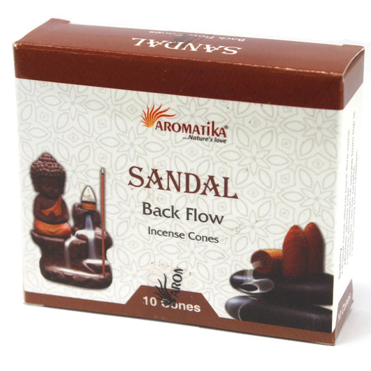 Aromatica Backflow Incense Cones - Sandalwood by Ninja Aromatherapy incense cones for aromatherapy.