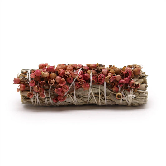 Smudge Stick - White Sage and Pirul Seed - Smudge Sticks - individually wrapped high quality product