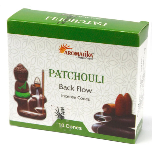 Aromatica Backflow Incense Cones - Patchouli by Ninja Aromatherapy incense cones for aromatherapy.