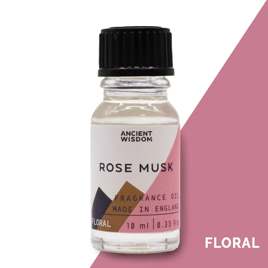 10ml Rose Musk Fragrance Oil Bottle – Long Lasting Scent for Candles, Soaps & Diffusers