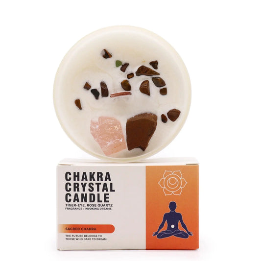 Chakra Crystal Candles - Sacred Chakra chakra Crystal Candles from China with essential oils soy wax candle
