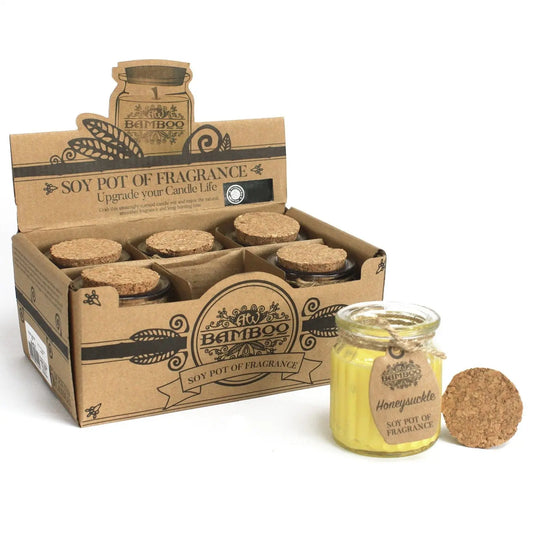 Honeysuckle Soy Pot of Fragrance Candles Ninja Aromatherapy