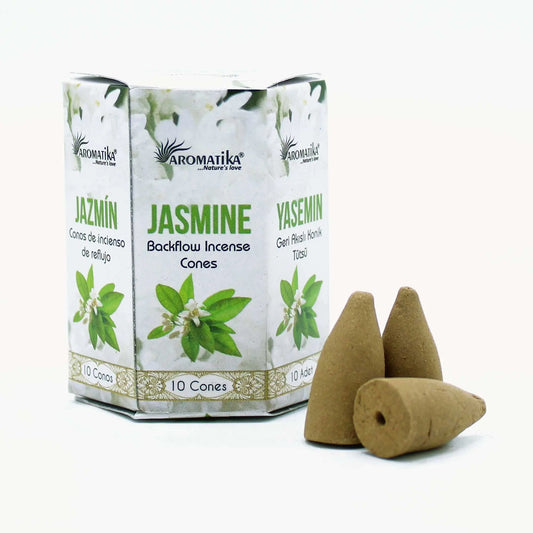 Pack of 10 Masala Backflow Incense - Jasmine Ninja Aromatherapy