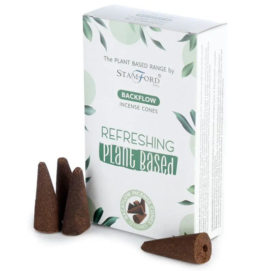Plant Based Backflow Incense Cones - Refreshing by Ninja Aromatherapy incense cones for aromatherapy.