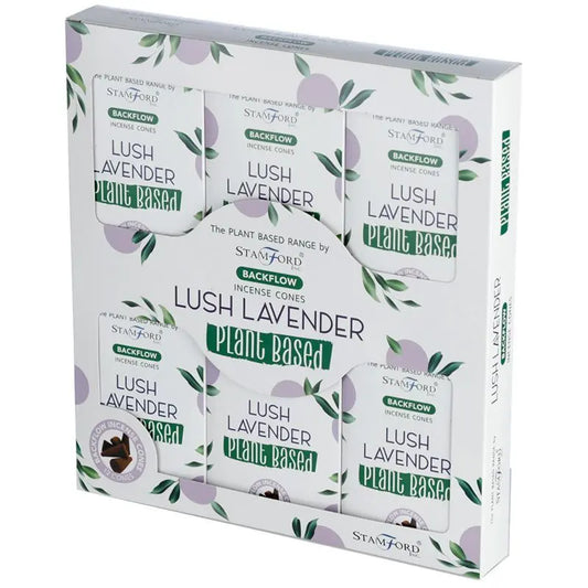 Plant Based Backflow Incense Cones - Lush Lavender Ninja Aromatherapy