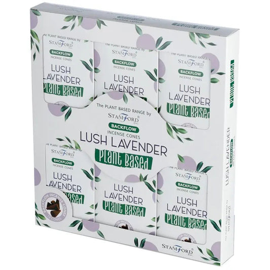Plant Based Backflow Incense Cones - Lush Lavender Ninja Aromatherapy