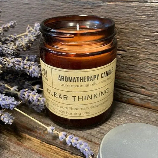 Aromatherapy Candle - Clear Thinking Aromatherapy Soy Wax Candles - 200g from China with essential oils soy wax candle