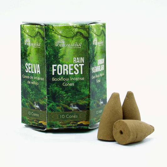 Pack of 10 Masala Backflow Incense - Rain Forest Ninja Aromatherapy