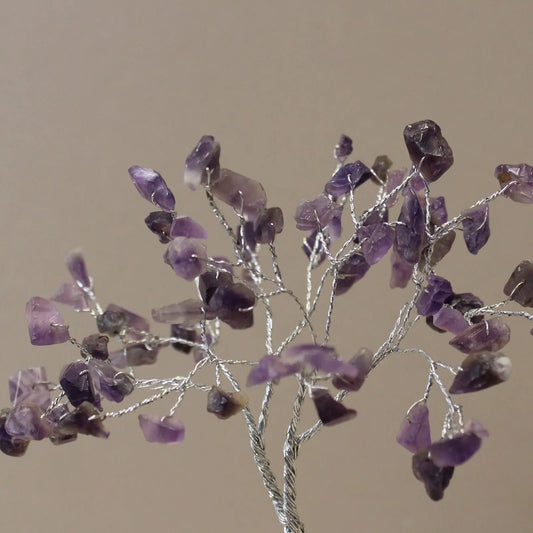 Gemstone Tree with Organite Base - 80 Stone - Amethyst Ninja Aromatherapy