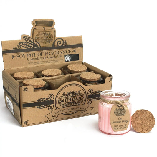 On Jasmine Wings Soy Pot of Fragrance Candles Ninja Aromatherapy