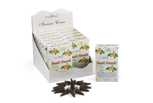 Basil & Neroli Incense Cones by Ninja Aromatherapy incense cones for aromatherapy.