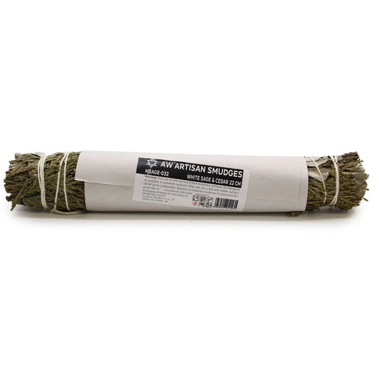 Smudge Stick - White Sage & Cedar 22 cm - Ninja Aromatherapy