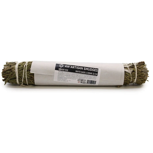 Smudge Stick - White Sage & Cedar 22 cm - Ninja Aromatherapy