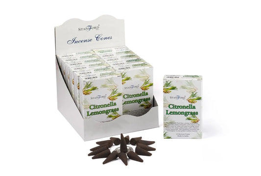 Citronella & Lemongrass Incense Cones by Ninja Aromatherapy incense cones for aromatherapy.