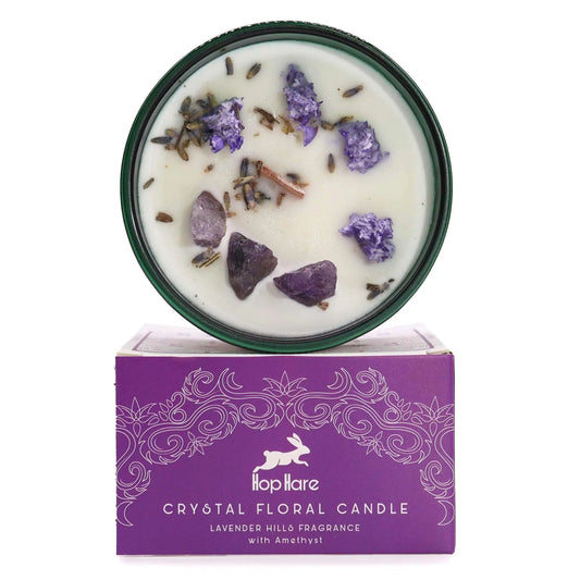 Hop Hare Crystal Magic Flower Candle - The Moon Hop Hare Crystal Magic Flower Candles from China with essential oils soy wax
